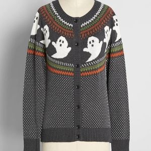 IN SEARCH OF Modcloth You've Been Ghosted fair isle cardigan